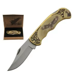 Folding Boline With Eagle In Box