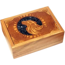 Wolves Box -Wolf With Black Onyx
