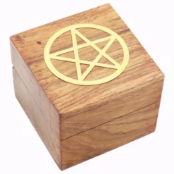 Magickal Designs Mini Box With Brass Pentagram