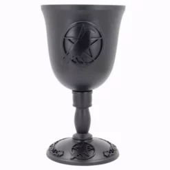 Crows & Ravens Cast Iron Chalice - Crow Pentagram