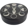 Goddess Moon Box - Soapstone With Silver Inlay
