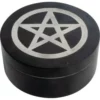 Pentagram Box - Soapstone With Silver Inlay