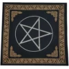 Black And Gold Pentagram Altar Cloth