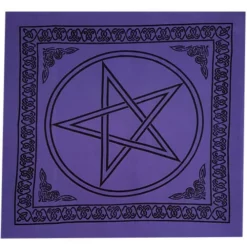Purple Pentagram Altar Cloth