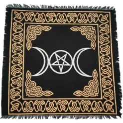 Triple Goddess With Pentagram Altar/Tarot Cloth