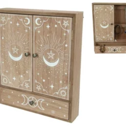 Wiccan Key Cabinet With Drawers