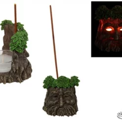 Greenman Incense Holder And Tealight -LifeSizeCutouts Shop C 0016 3 98669.1659189734
