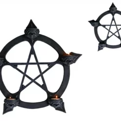 Pentagram Wall-hanging Tealight Holder -LifeSizeCutouts Shop C CAN011 3 81060.1662614716