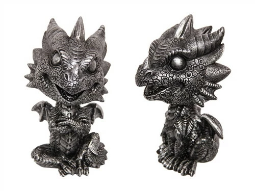 Dragons Silver Dragon Bobblehead 2 Dragons Silver Dragon Bobblehead - Image 2