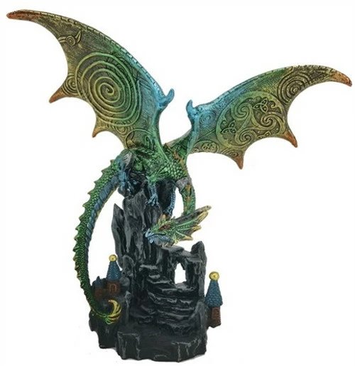 Dragons Celtic Wing Dragon On Castle 1 Dragons Celtic Wing Dragon On Castle