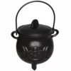 Large Cast Iron Cauldron - Pentagram Moons