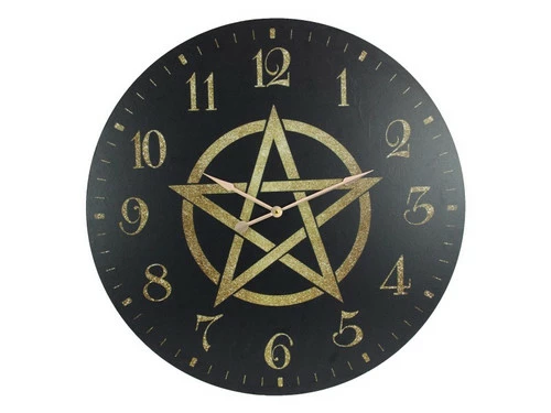 Clock With Pentagram 1 Clock With Pentagram