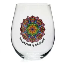 Stemless Wine Glass Mandala