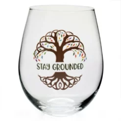 Stemless Wine Glass Tree Of Life