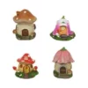 Fairies Set Of 4 Fairy Mushroom Garden Houses