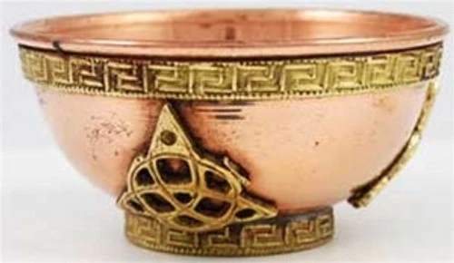 Copper Offering Bowl - Triquetra 2 Copper Offering Bowl - Triquetra - Image 2