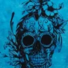 Skulls & Death Tattoo Skull Colour Tapestry