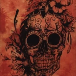 Skulls & Death Tattoo Skull Colour Tapestry -LifeSizeCutouts Shop ICP043o 13421.1672728302