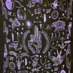 Skulls & Death Witchy Symbols Tapestry