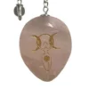 Pendulum Engraved Rose Quartz With Goddess