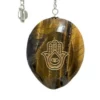 Pendulum Engraved Tiger Eye With Hasma
