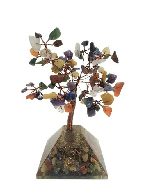 Gemstone Wish Trees - 100 Chips Orgone Base 1 Gemstone Wish Trees - 100 Chips Orgone Base