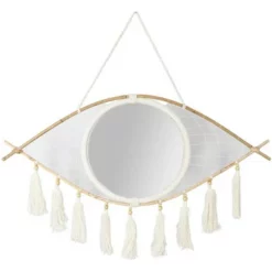 Macrame Mirror With Evil Eye Protector