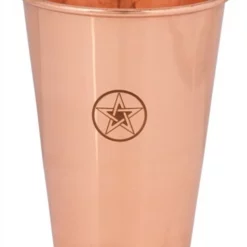 Medium Copper Glass With Pentagram