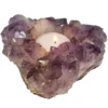 Amethyst Druse Candle Holder
