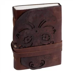 Skulls & Death Leather Journal - Skeleton Cutout