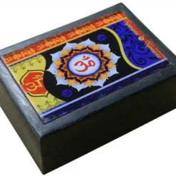 Black Box With Om Print
