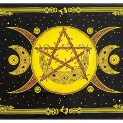 Magickal Designs Yellow Magickal Moon Tapestry