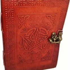 Leather Journal With Fancy Pentagrams