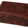 Carved Pentagram Trinket Box