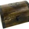 Metal Pentagram On Wooden Chest
