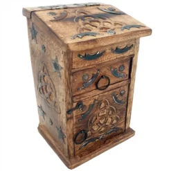 Magickal Herb Cupboard With Triquetra