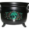 Metal Cauldron With Tree Of Life Decal