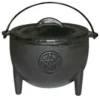 Medium Cast Iron Pentacle Cauldron