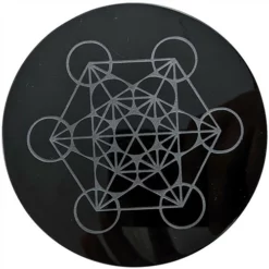 Obsidian Scrying Mirror Metatron