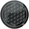 Obsidian Scrying Mirror Flower Of Life