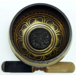 Singing Bowl With Auspicious Symbols