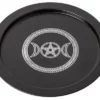 Offering Plate - Black Pentagram Moons