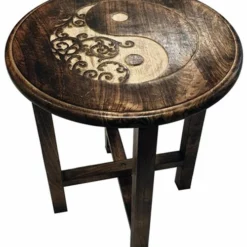 Tall Ying Yang Altar Table