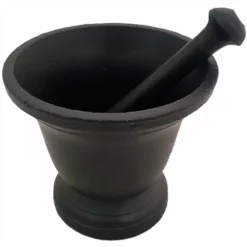 Cast Iron Mortar & Pestle Set