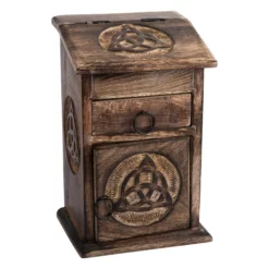 Magickal Herb Cupboard With Triquetras