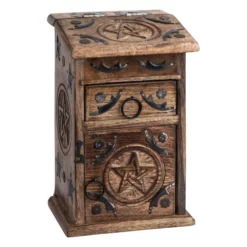 Magickal Herb Cupboard With Pentagram
