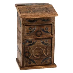 Magickal Herb Cupboard With Moons