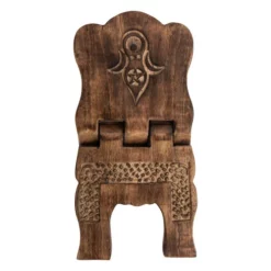 Large Wooden Book Holder With Goddess