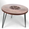 Pentagram Round Altar Table Iron Legs