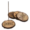 Bark Edge Incense Holder Triple Moon